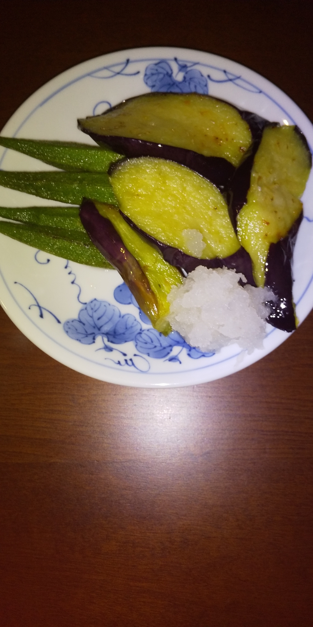 なすとオクラの素揚げ