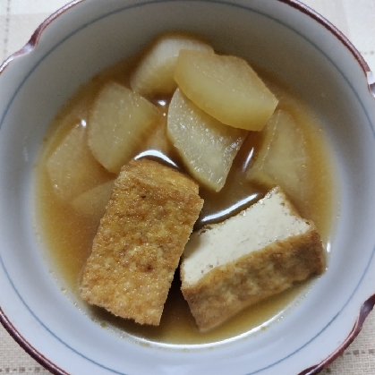 厚揚げと大根の煮物