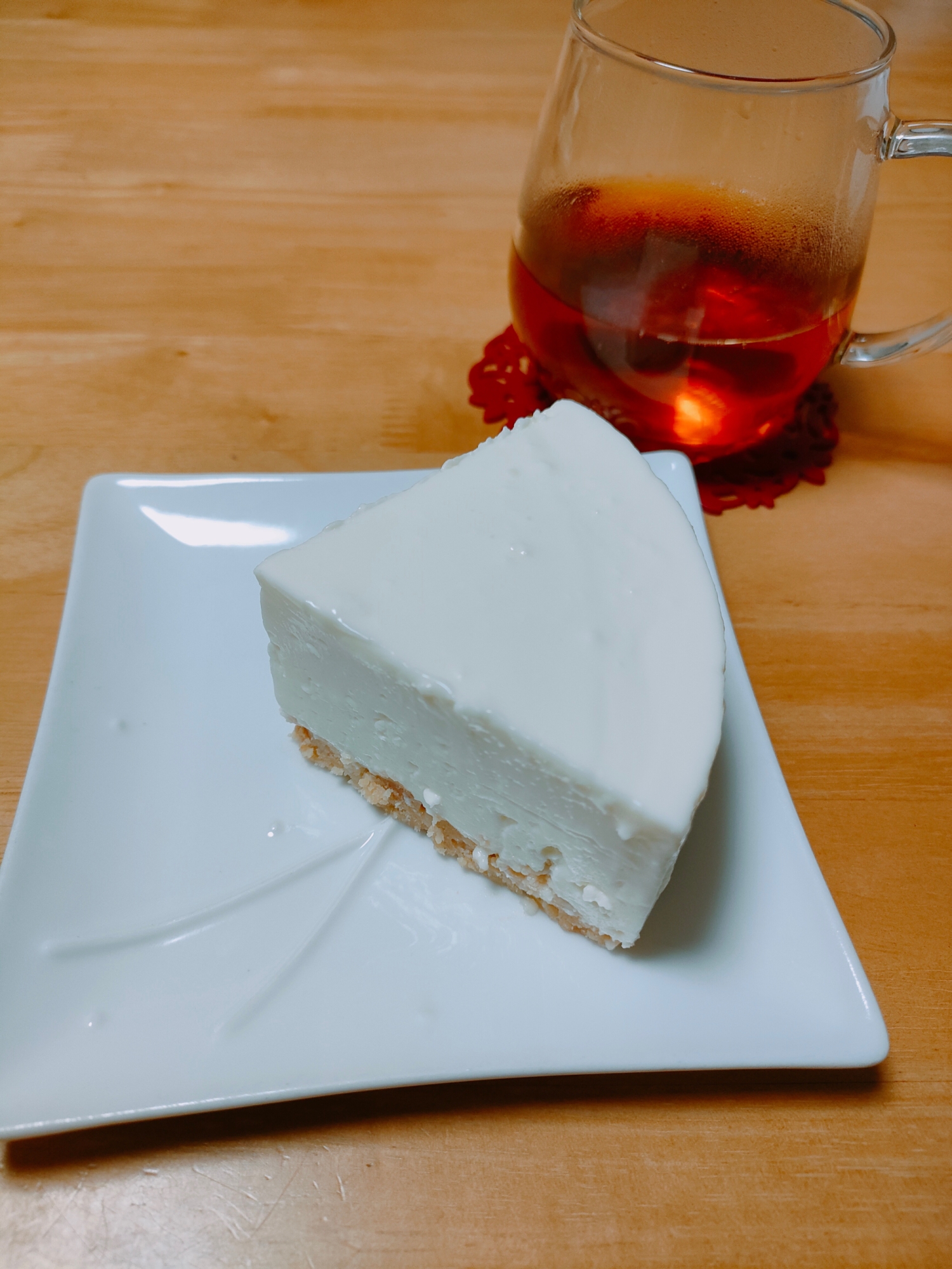 冷蔵庫に入れるまで約30分 簡単レアチーズケーキ レシピ 作り方 By Su Su 楽天レシピ