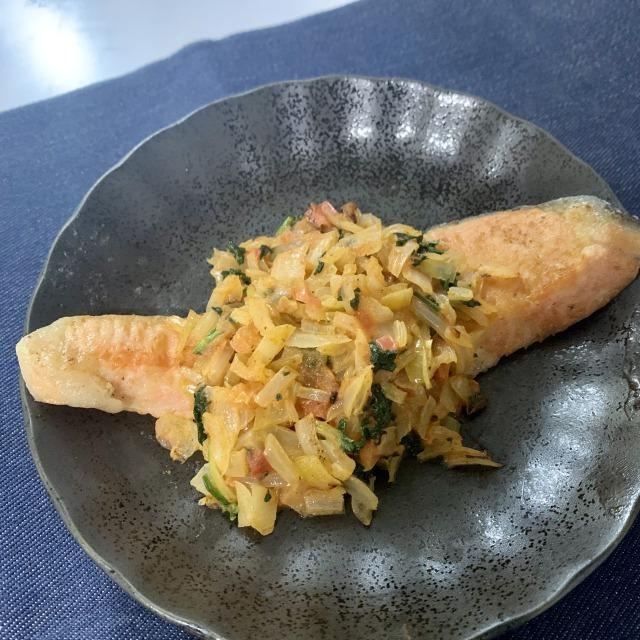 塩鮭のステーキ