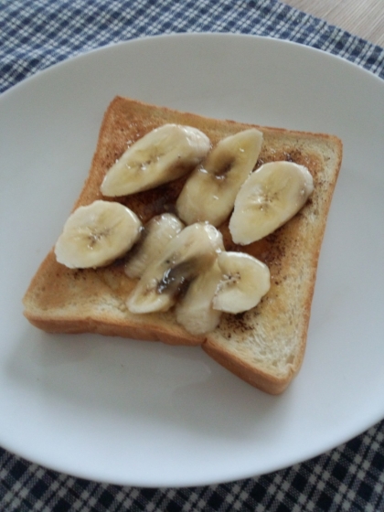 ほんのりコーヒー味の♪はちみつバナナトースト