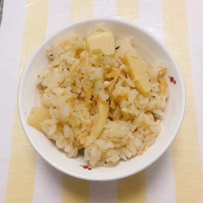 水煮のたけのこで☆たけのこご飯