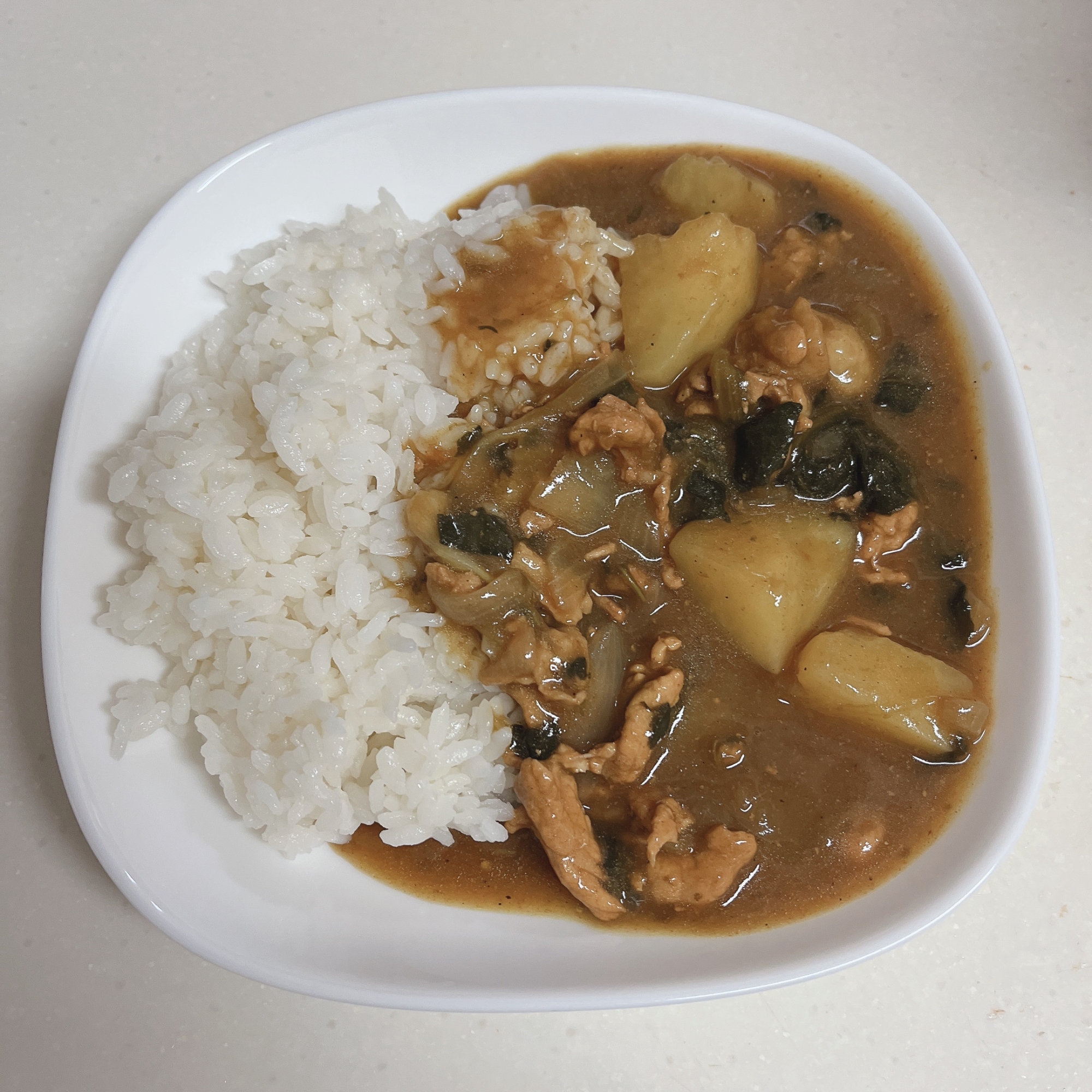 ほうれん草入りカレー