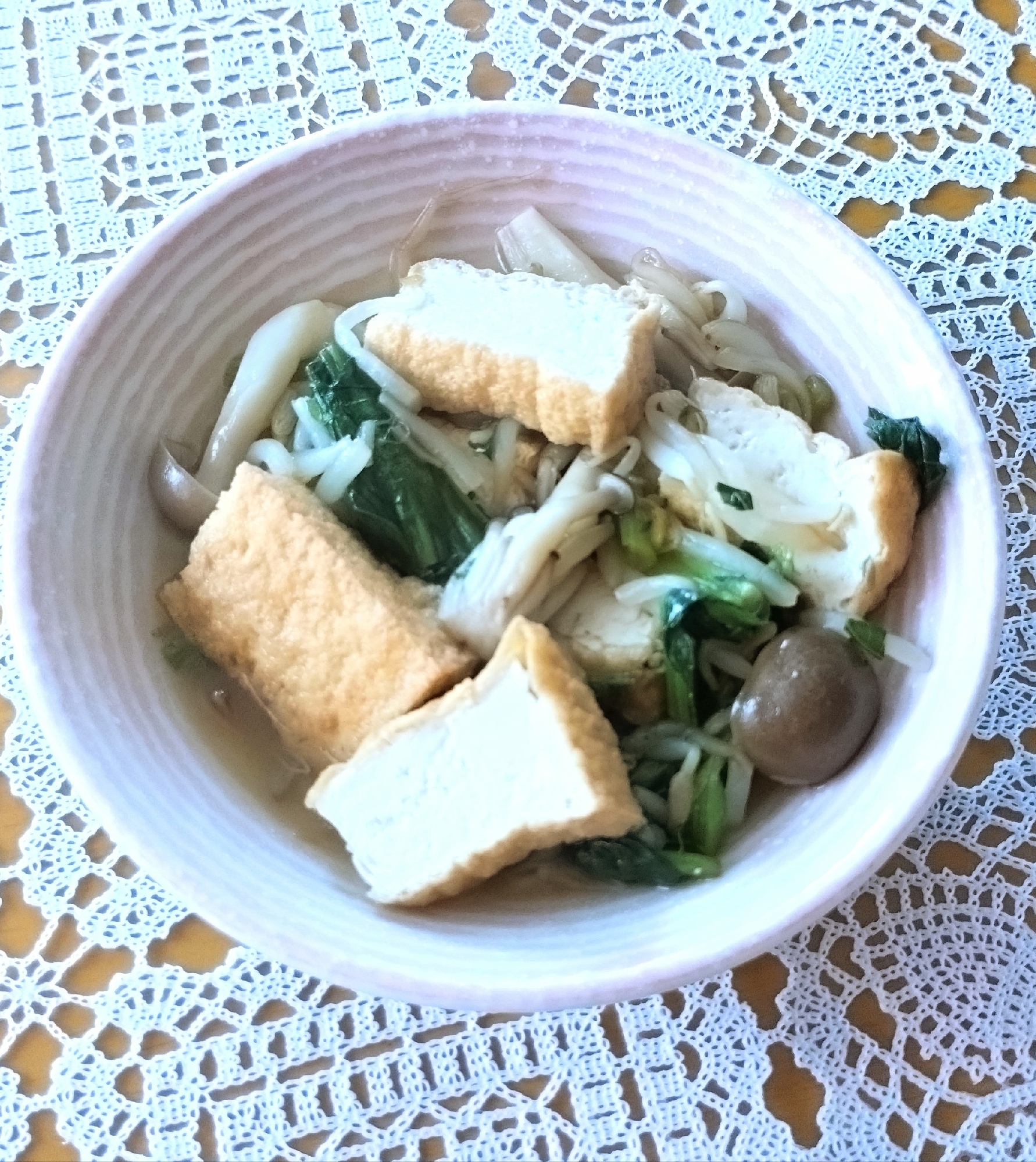 厚揚げと小松菜ともやし煮☆
