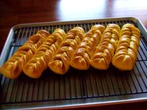 旬のかぼちゃでひねりパン