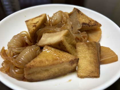 厚揚げと大根の照り煮