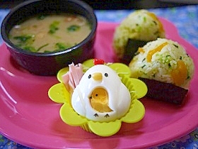 プチキャラ♪茹で玉こっこ&ぴょ