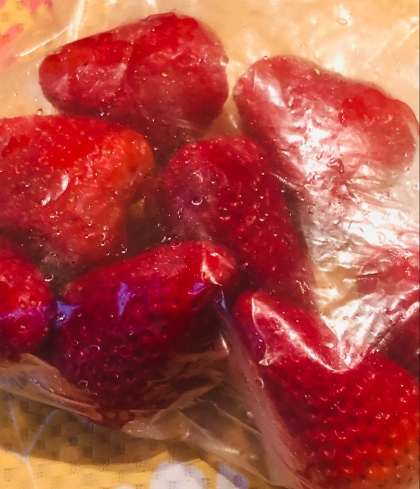 苺の冷凍保存