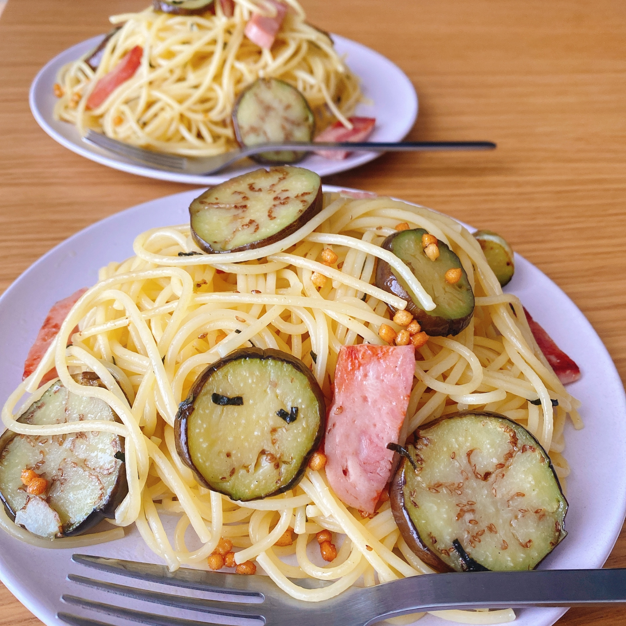 お茶漬けの素パスタ