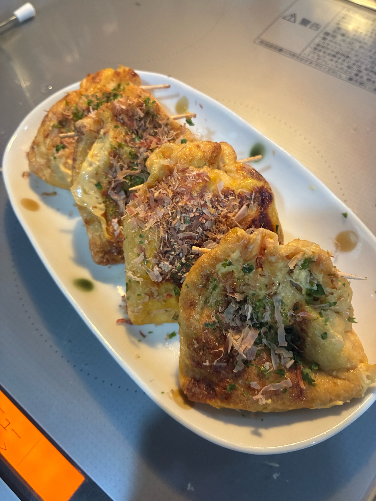たこ焼きソース活用　油揚げ