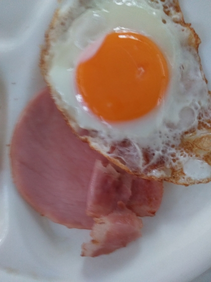 ダブルベーコンエッグ♪