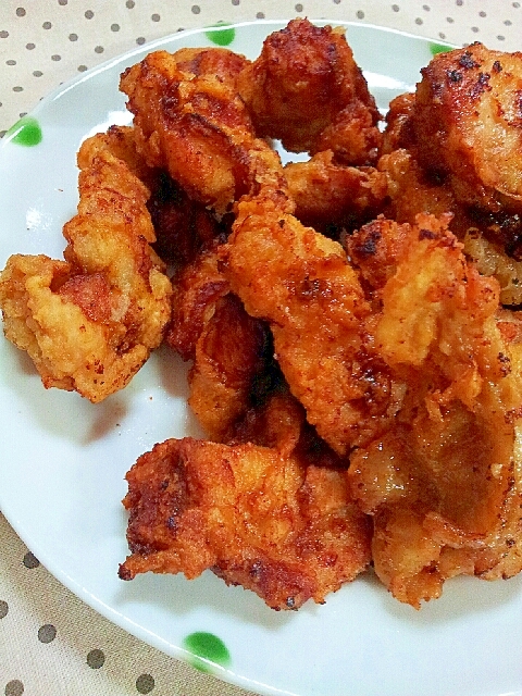 衣がカリッと中はジューシーな✿鶏の唐揚げ❤