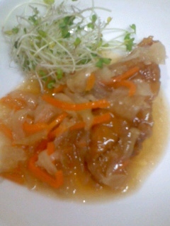 白身魚フライの甘酢あんかけ