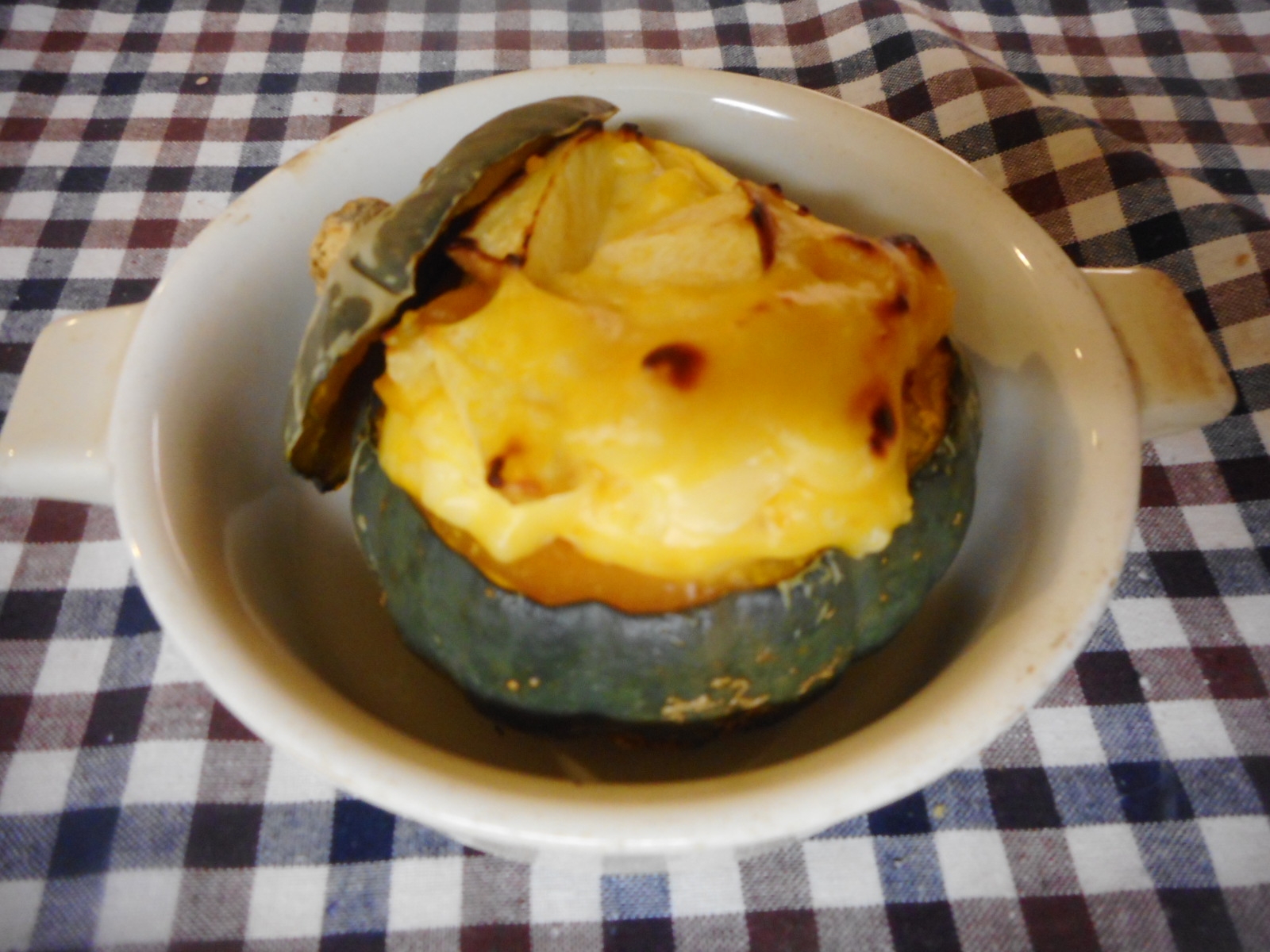 ミニカボチャのリンゴカスタード焼き レシピ 作り方 By Mococo05 楽天レシピ