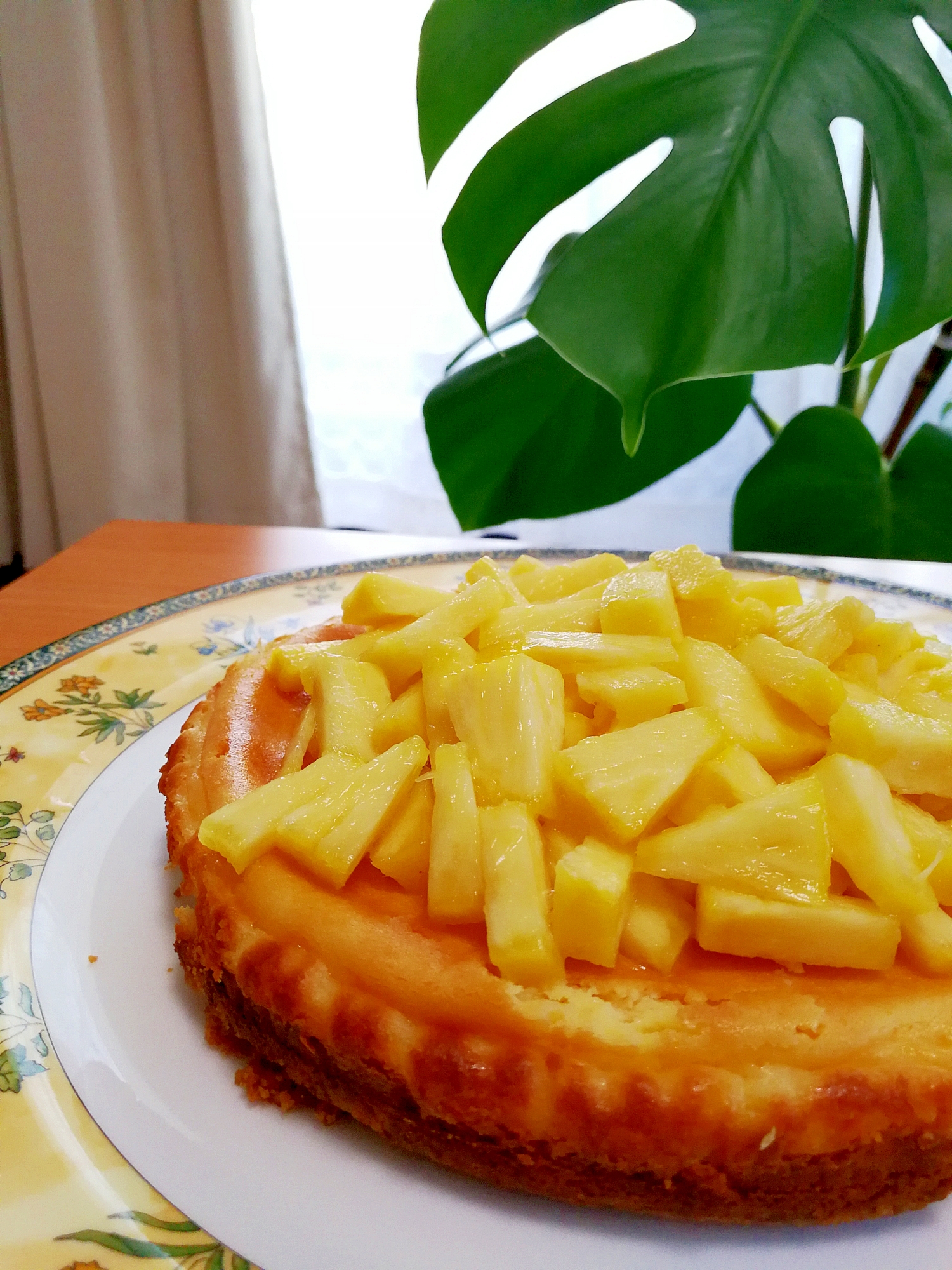 生クリーム無し!ヘルシーパイナップルチーズケーキ
