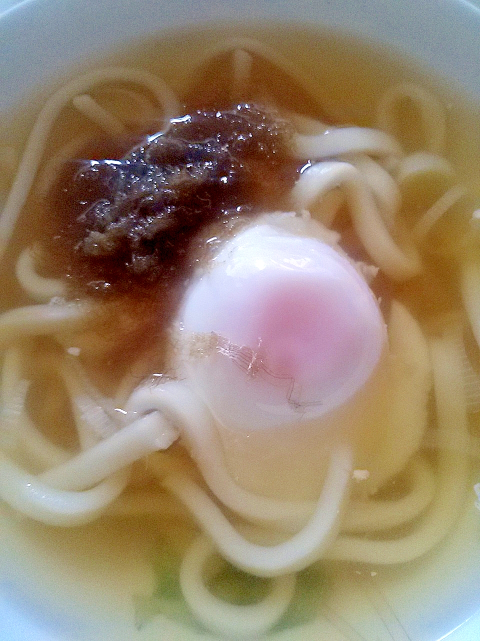 とろろ昆布☆温玉うどん