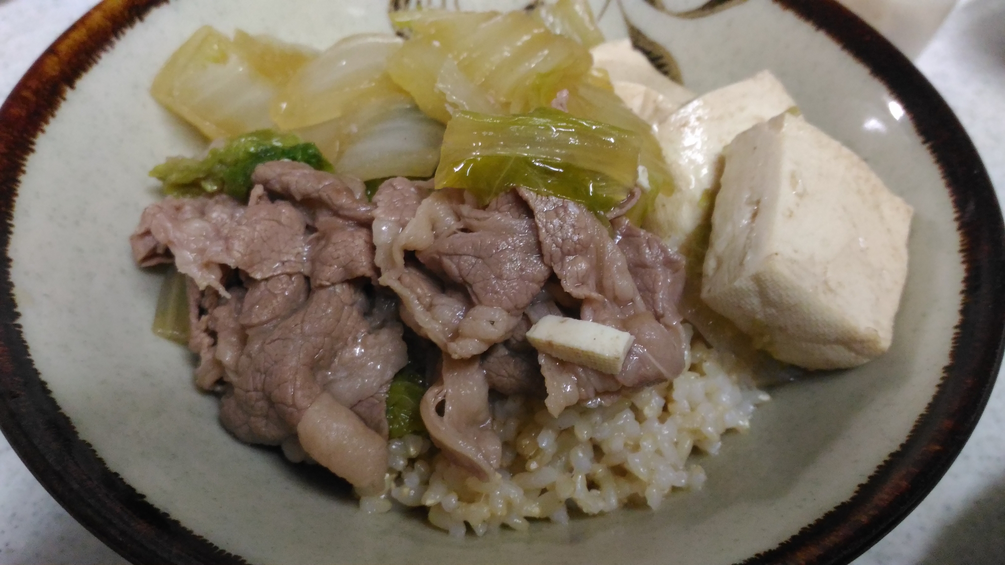 肉豆腐丼