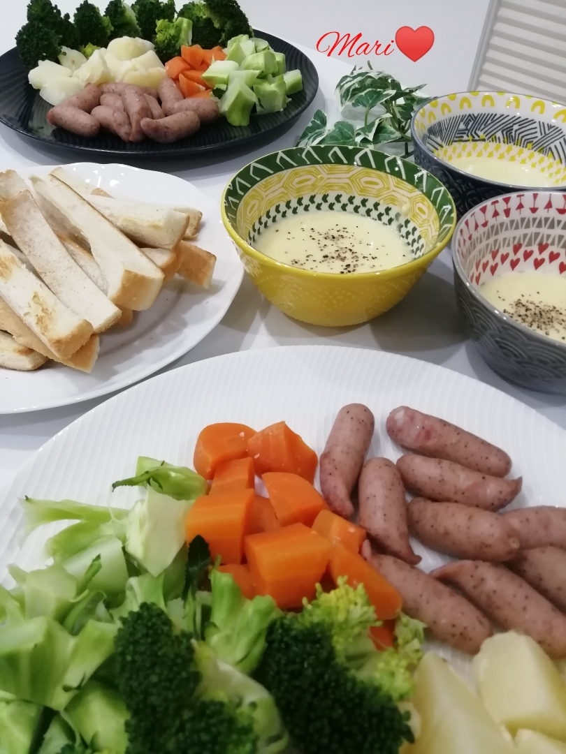 パン耳消費 レンジでチーズフォンデュ レシピ 作り方 By Mariまり 楽天レシピ