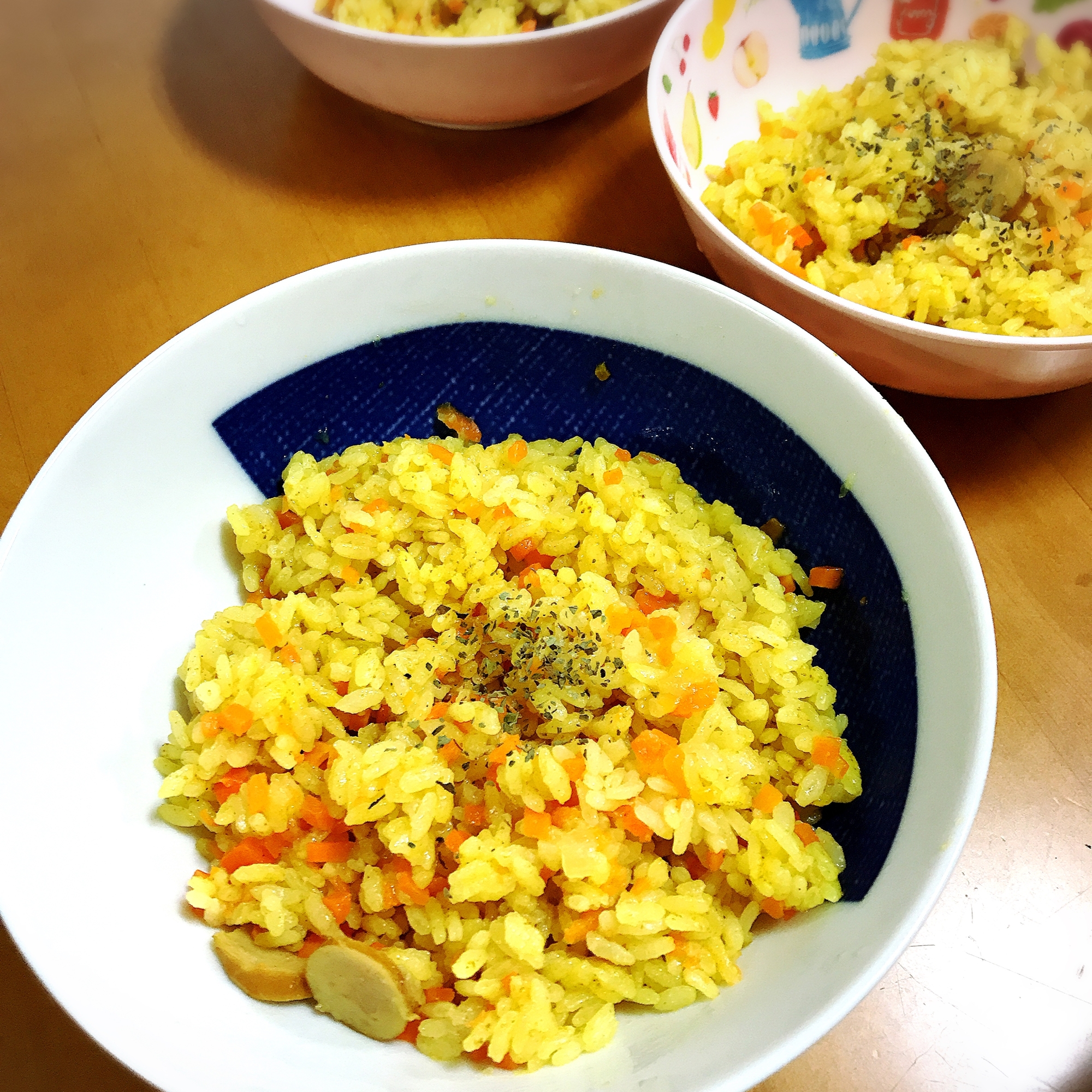 炊飯器で簡単カレーピラフ！