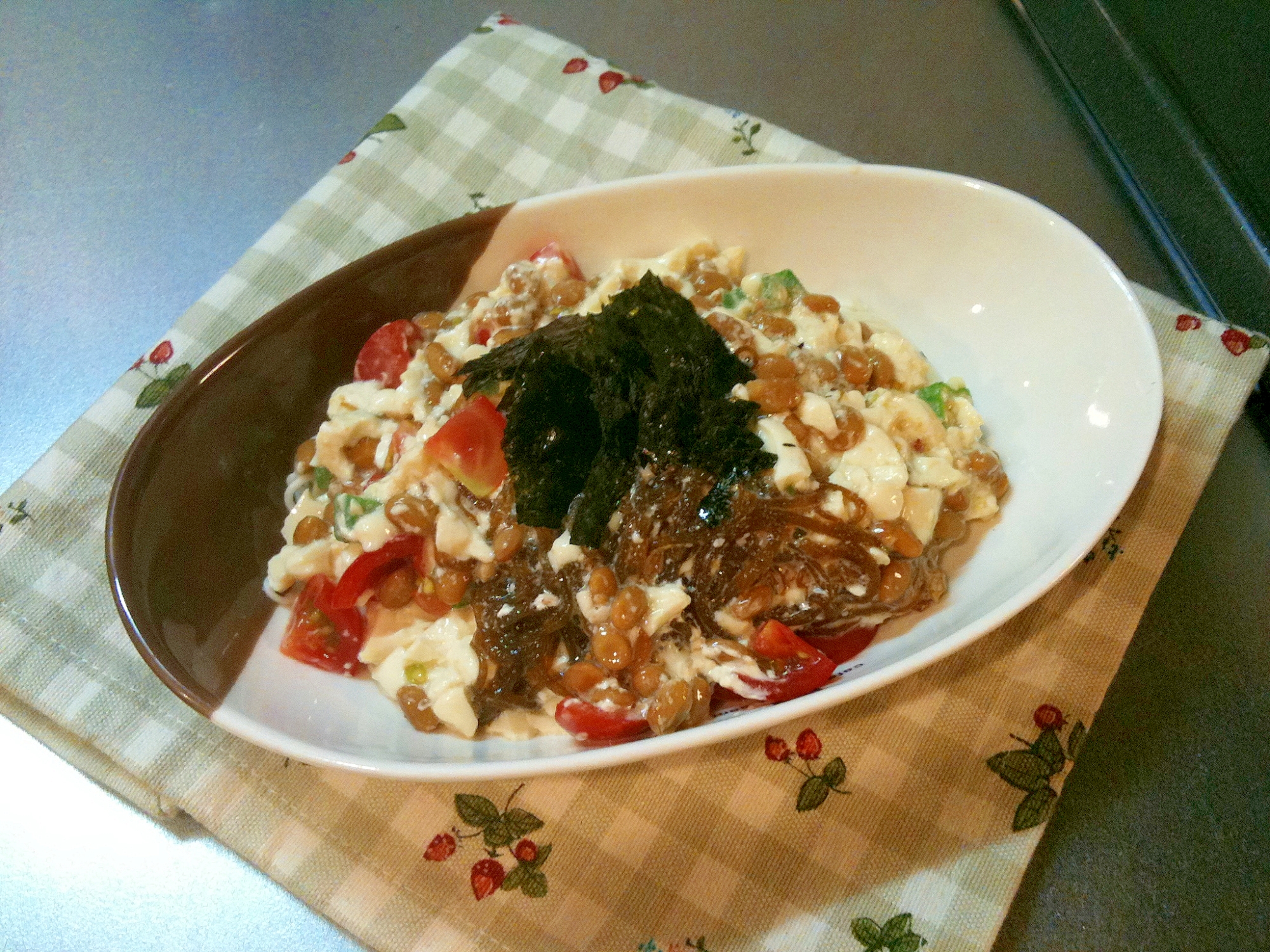 妊娠中ヘビロテ!ねばとろのっけそうめん