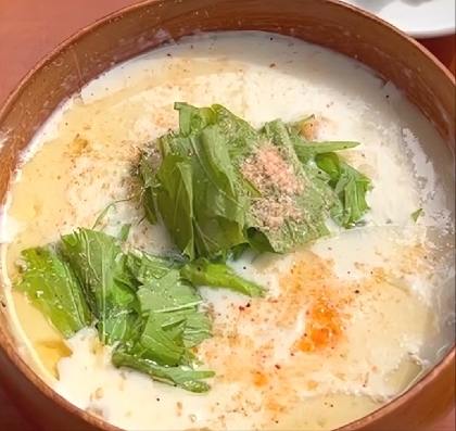 大根おろし豆乳スープ