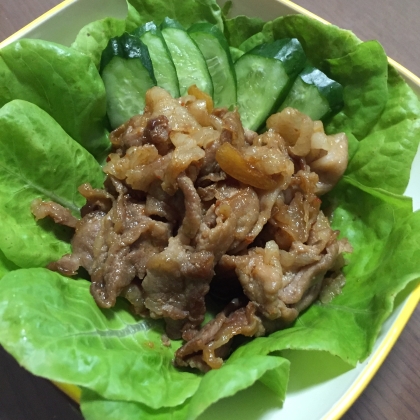 たっぷり食べよう♪我が家の“焼肉サラダ”