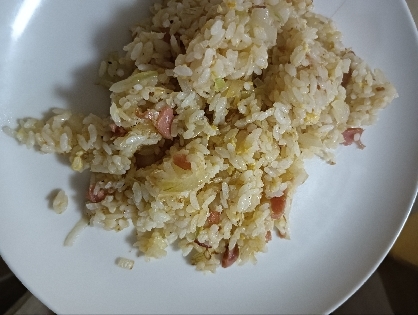 レンジで簡単チャーハン