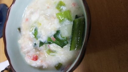 小松菜の卵白ソース