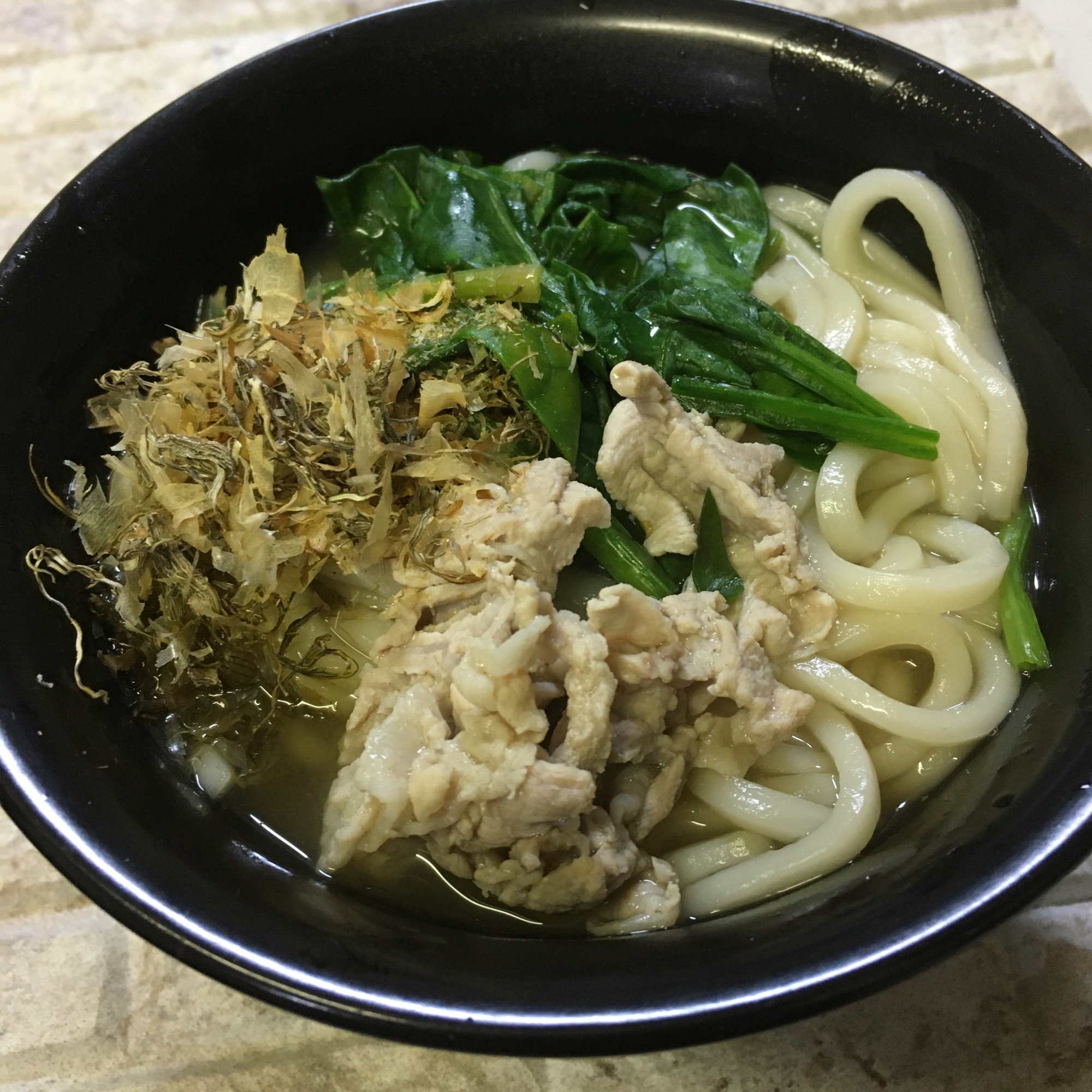 ほうれん草とちから昆布de肉うどん♪