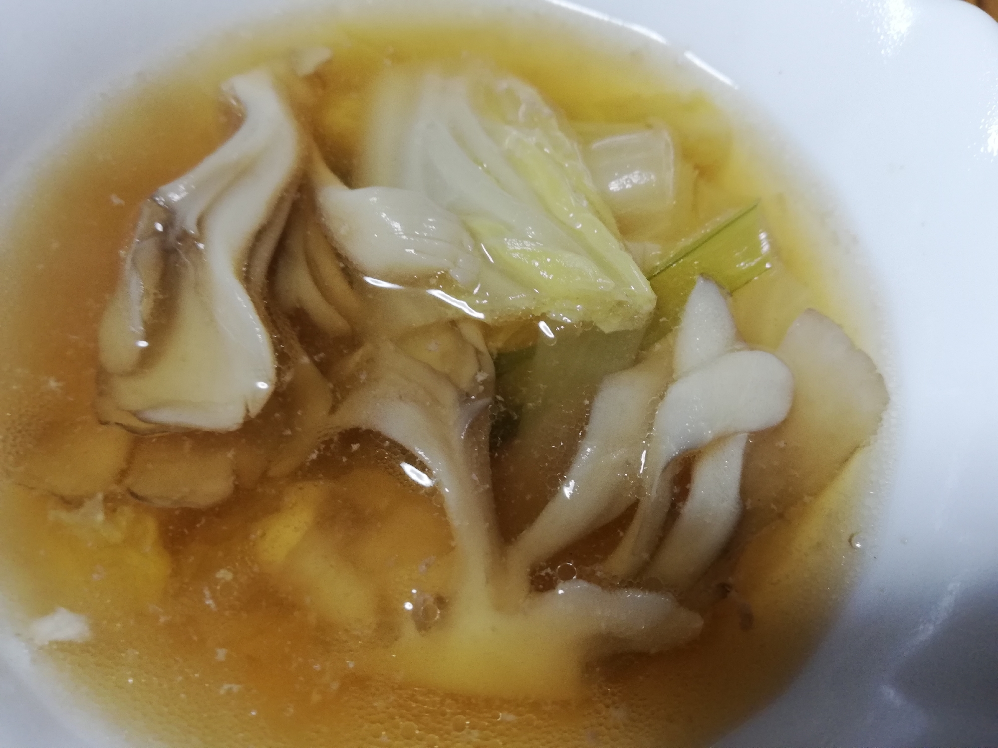 舞茸と白菜のスープ