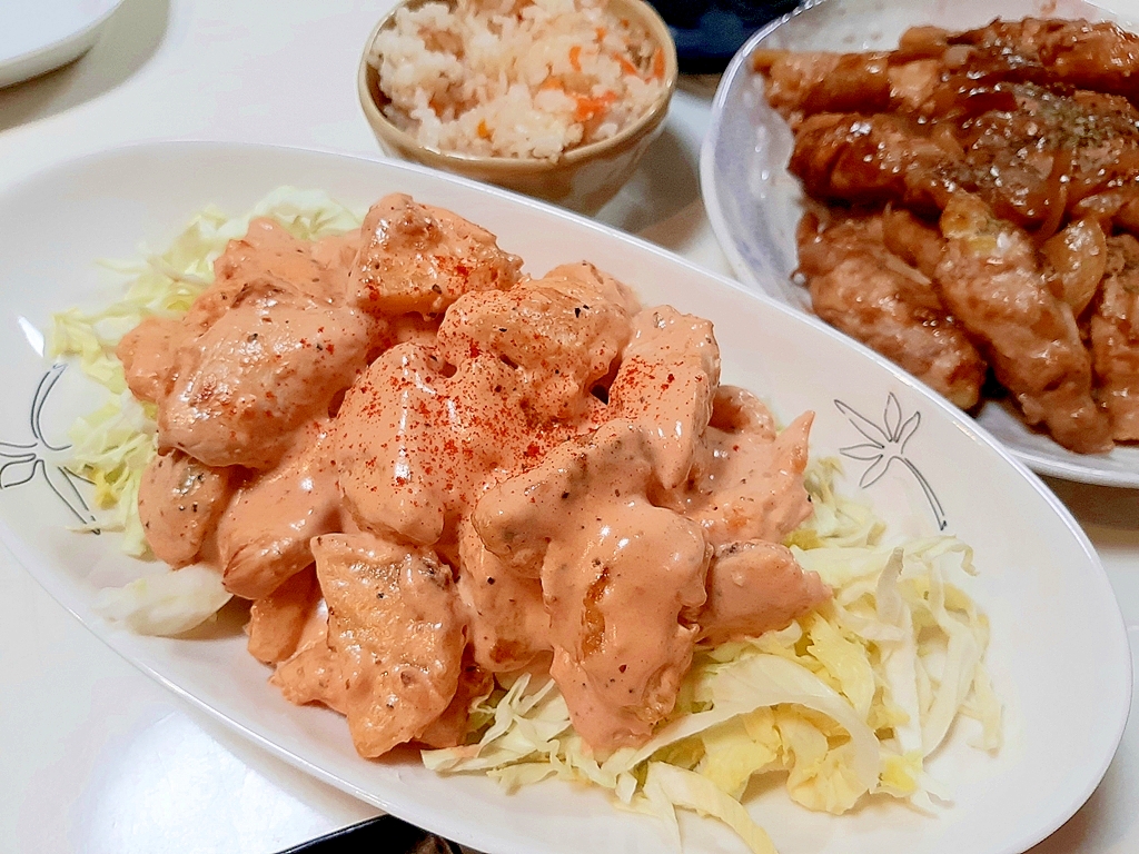 うちの最強おかず！鶏ポテトマヨ