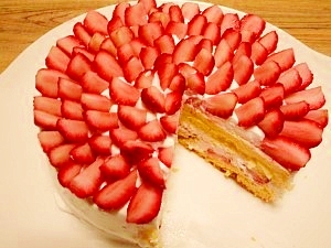 イチゴ ケーキ レシピ 作り方 By ブルーボリジ 楽天レシピ