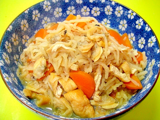 切り干し大根とむきあさりの煮物 レシピ 作り方 By Mint74 楽天レシピ