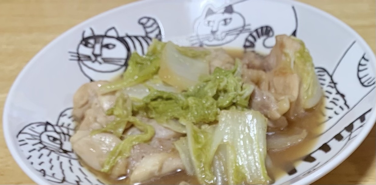 白菜と鶏肉のお鍋風