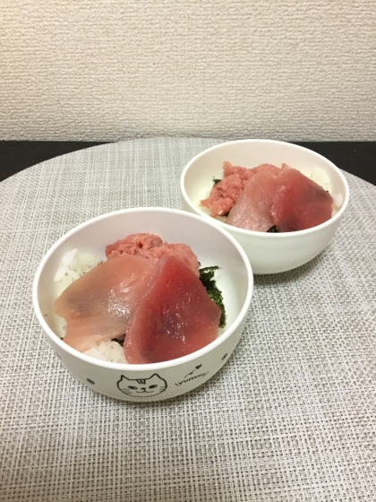 美味即席★ねぎとろ＆まぐろ丼