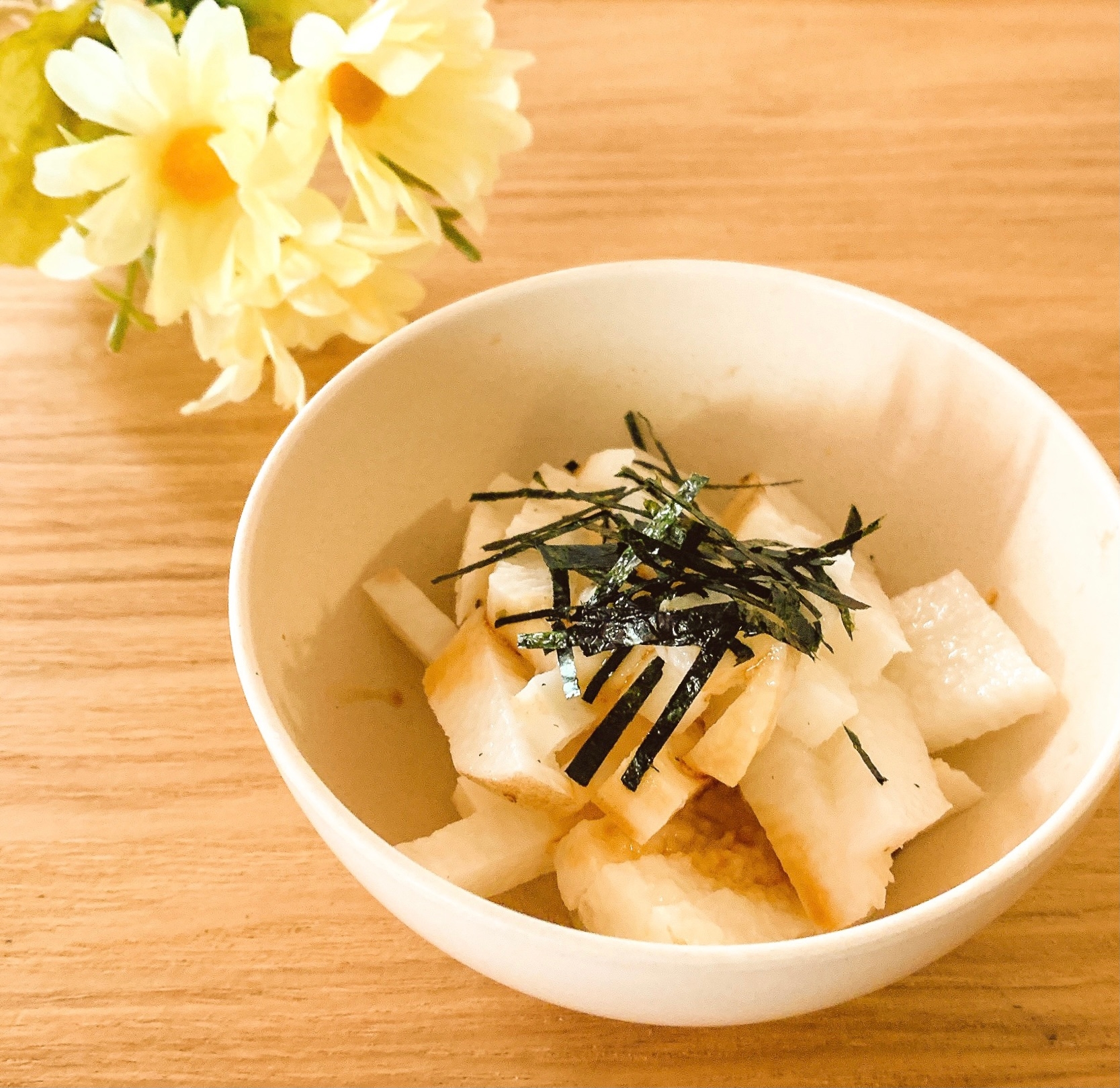 サクサク✧˖°長芋のわさび醤油がけ