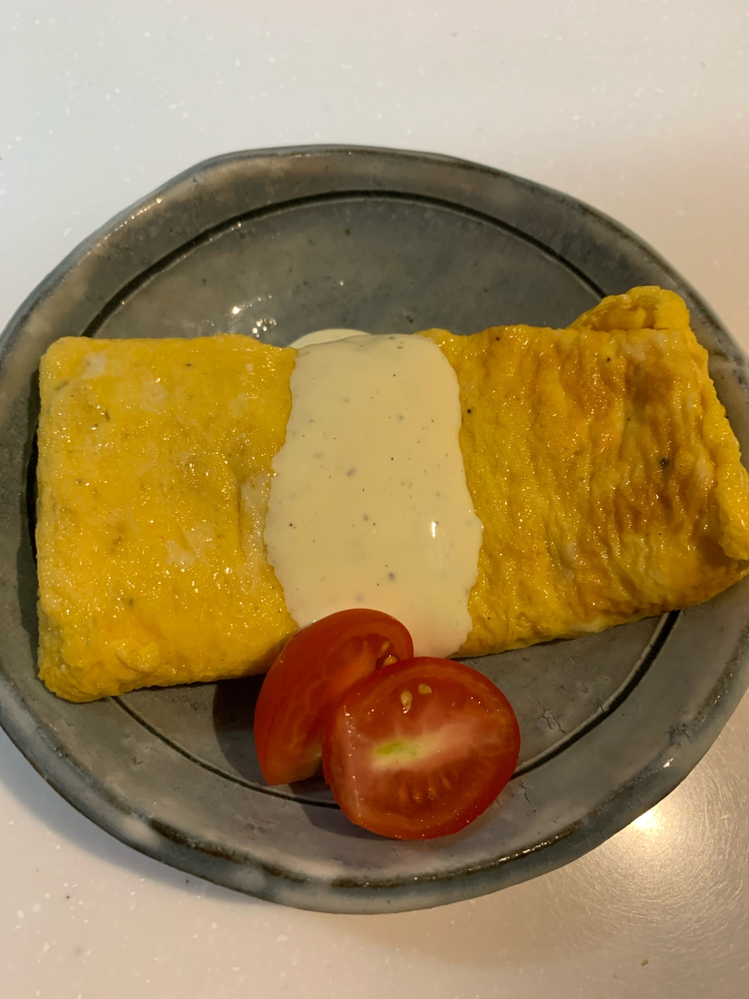 トマト入りの卵焼き