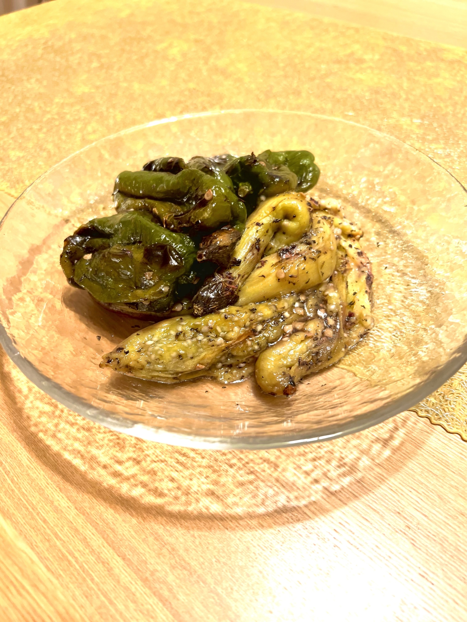 簡単美味しい♡茄子とピーマンの素焼き和風マリネ☆