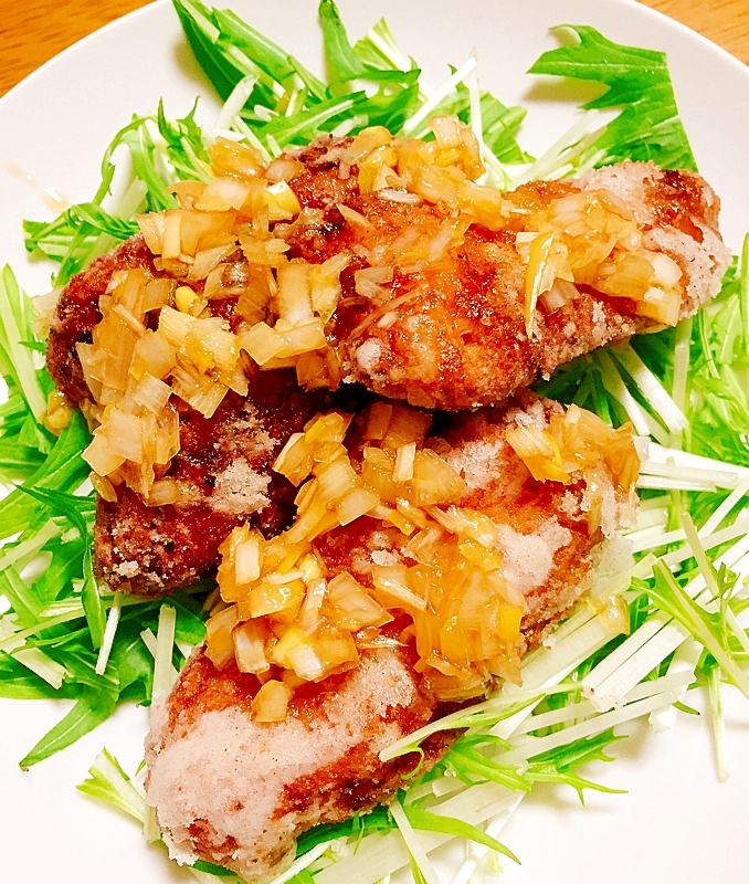 子供もよろこぶ 鮭の唐揚げ香味ソースがけ レシピ 作り方 By ぽよっちぷーちゃん 楽天レシピ