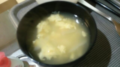 ホタテと玉子と豆腐のスープ