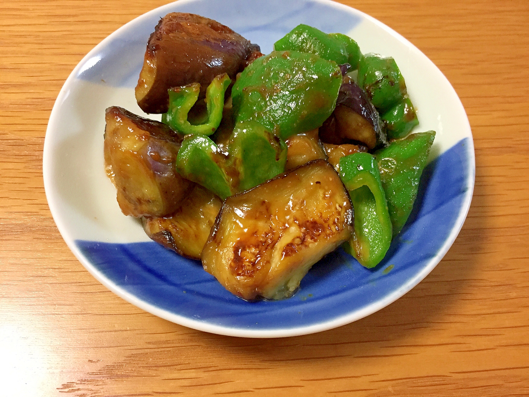 ピーマンと茄子の味噌炒め