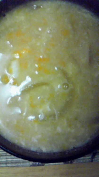 キャベツとたまごでかきたま味噌汁