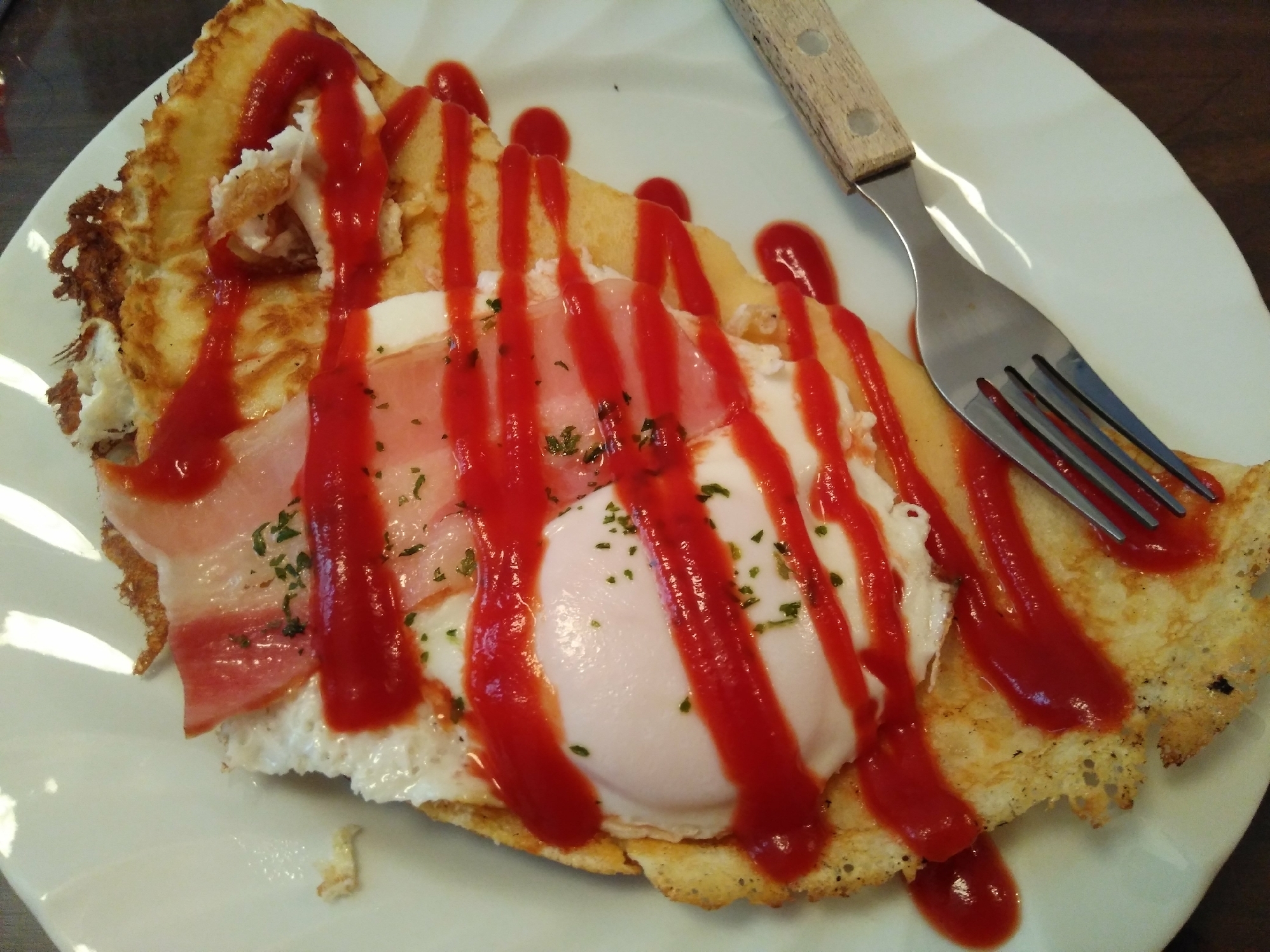 超簡単★朝食♫とろーり卵の「ガレット」♫