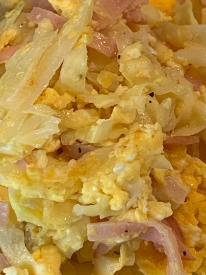 キャベツと卵のマヨネーズ炒め✨