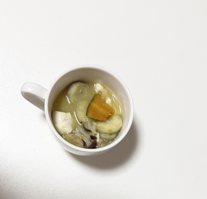 カボチャとキャベツの味噌汁☆炒め味噌汁