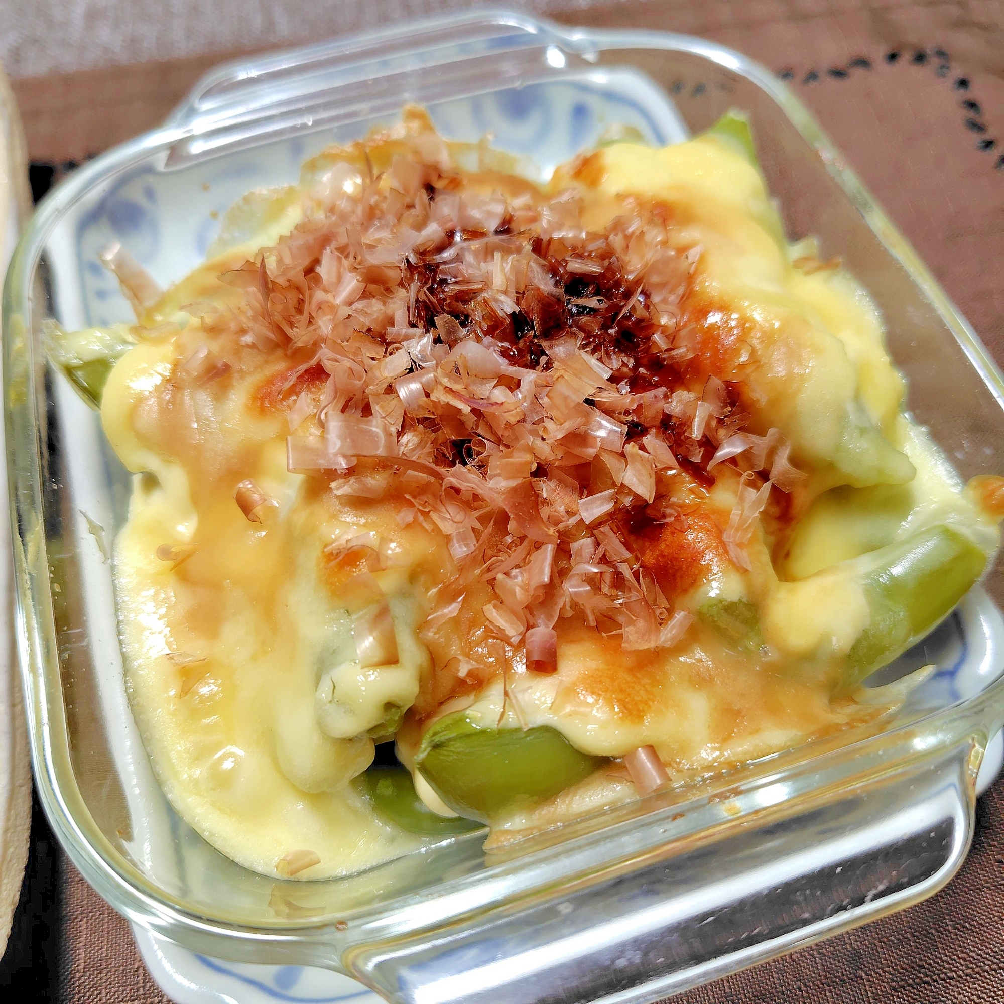 スナップえんどうマヨチーズ焼き