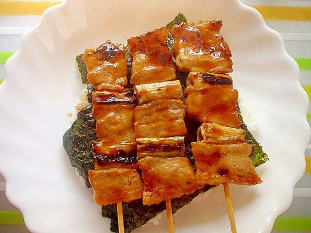 冷凍焼き鳥で焼き鳥海苔丼～☆