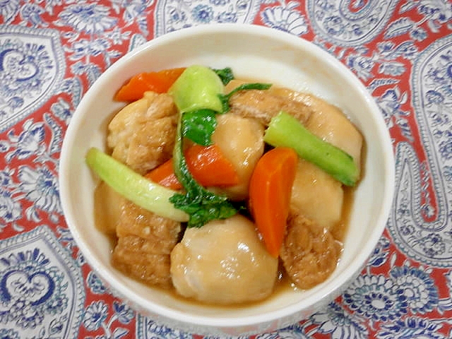 里芋とチンゲン菜の煮物