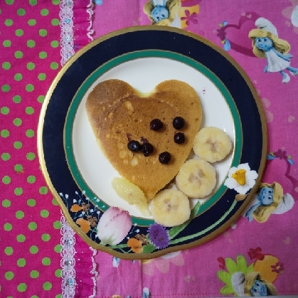 ホットプレートで♡プチパンケーキ＊フルーツ添え♪