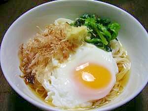 半熟卵をついでに作ろう☆卵のせぶっかけそうめん